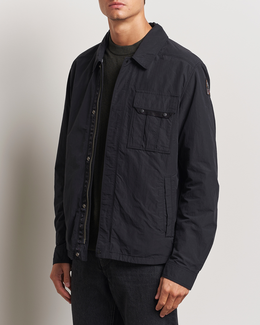 Uomini |  | Parajumpers | Miura Peached Poplin Shirt Jacket Black