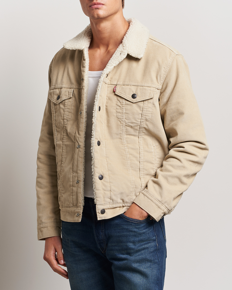 Uomini | Giacche in denim | Levi\'s | Type III Sherpa Trucker Fields Of Rye Cord