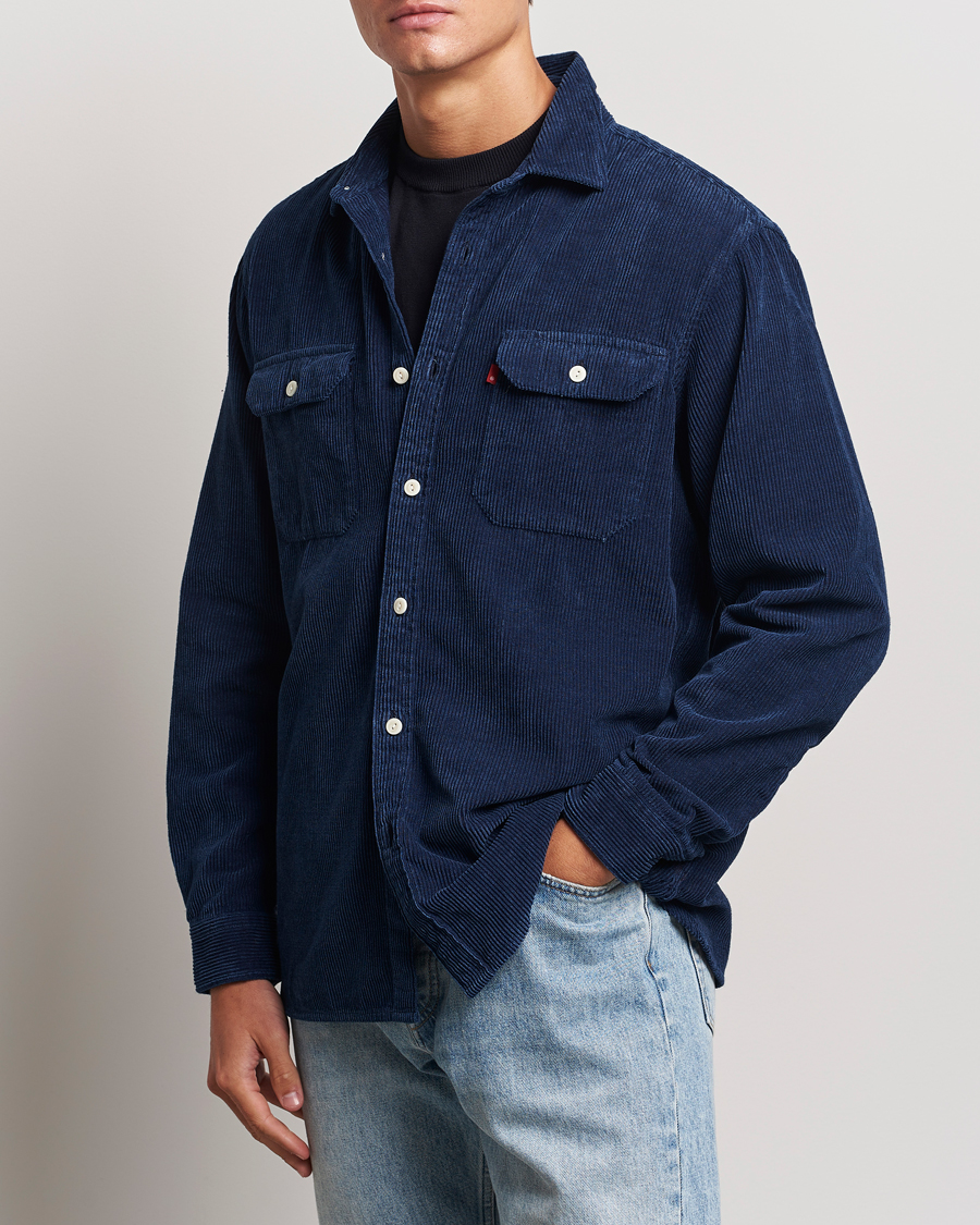 Uomini | Camicie | Levi's | Jackson Corduroy Worker Shirt Enzo Vintage Indigo