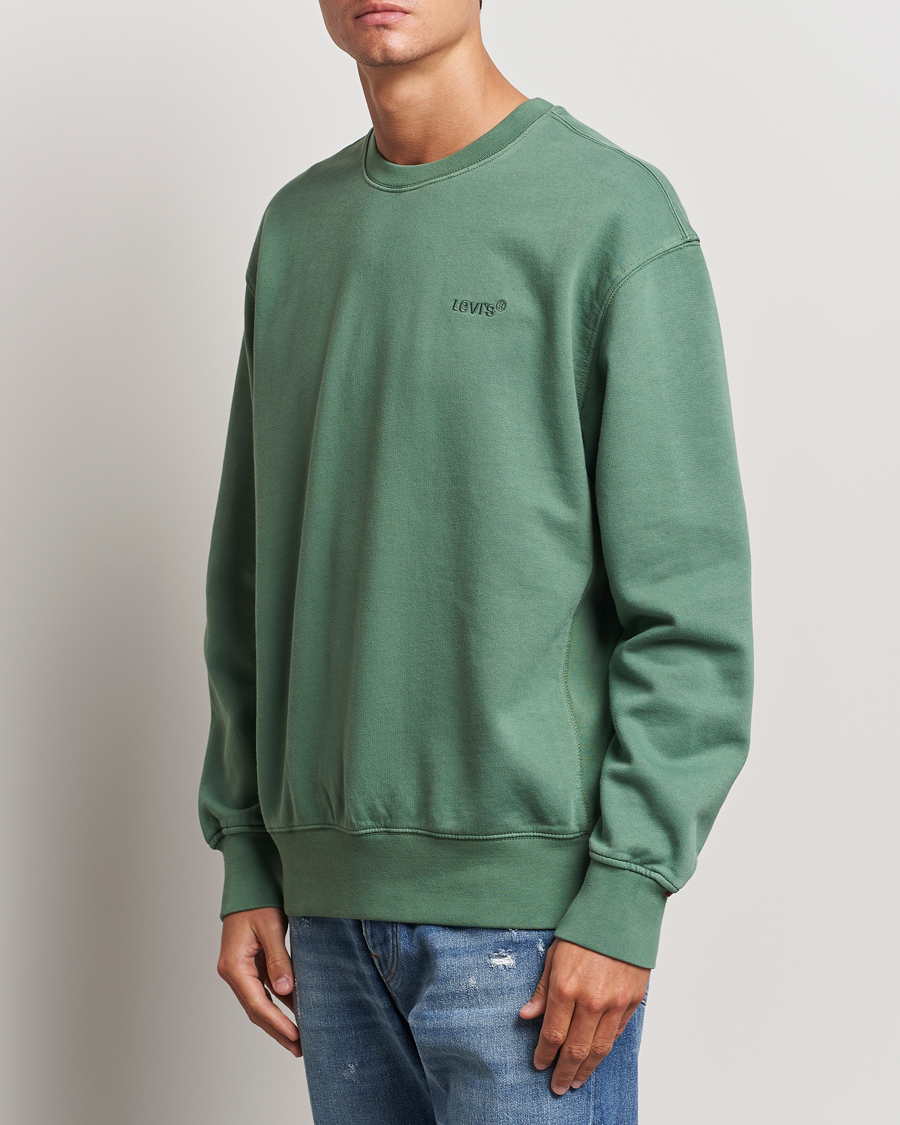 Uomini | Felpe | Levi\'s | Garment Dyed Authentic Crew Neck Sweatshirt Myrtle