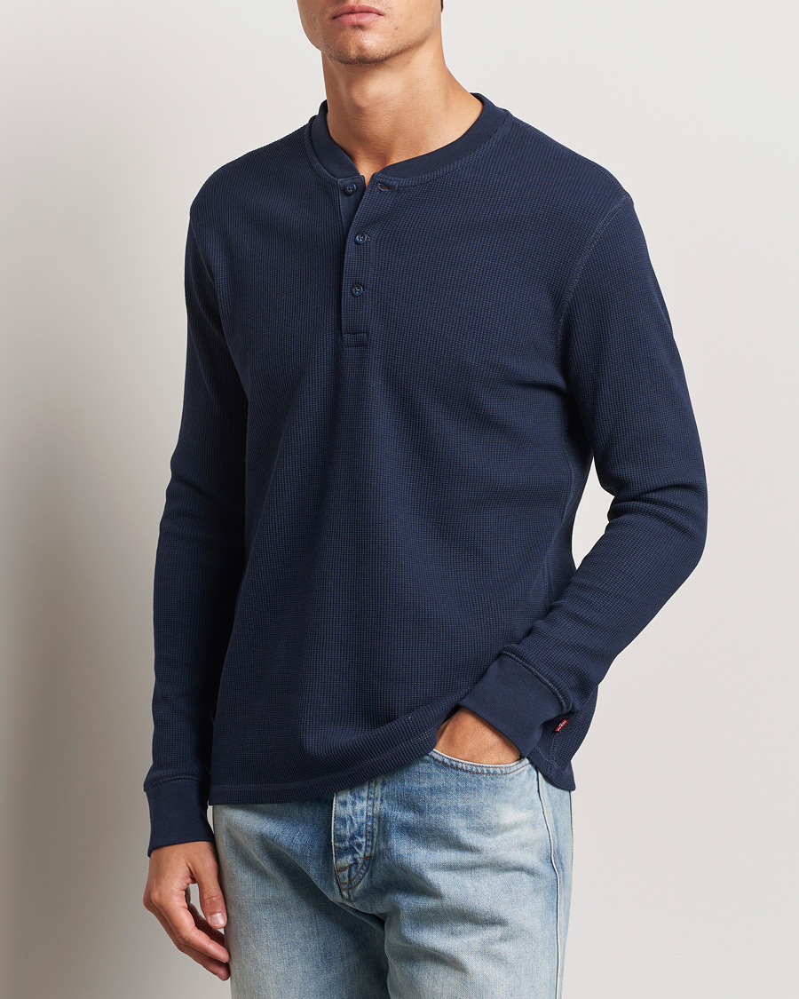 Uomini |  | Levi\'s | Thermal Henley Navy Blazer