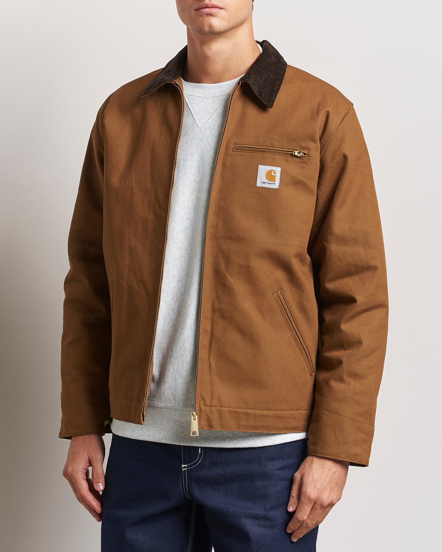 Uomini |  | Carhartt WIP | Detroit Jacket Dearborn Canvas Hamilton Brown