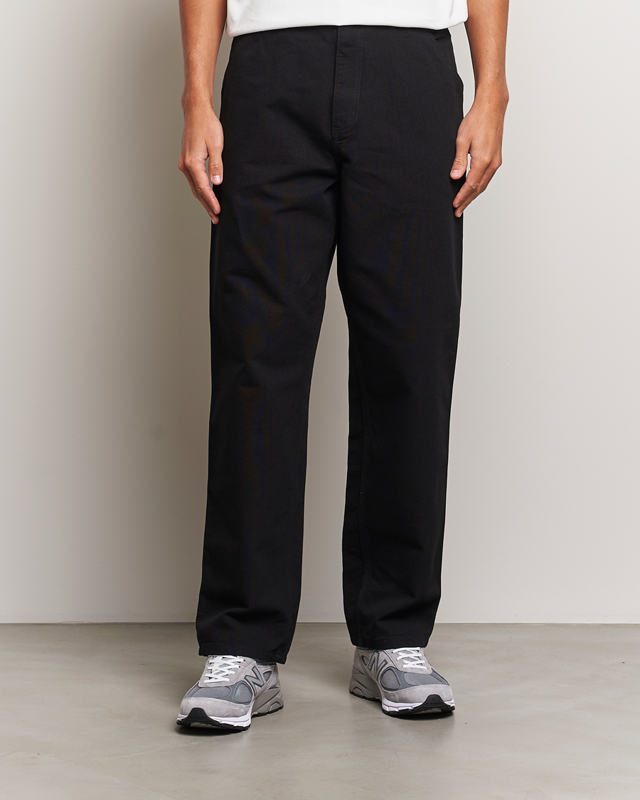 Uomini | Pantaloni da cerimonia | Carhartt WIP | Single Knee Pants Dearborn Canvas Black