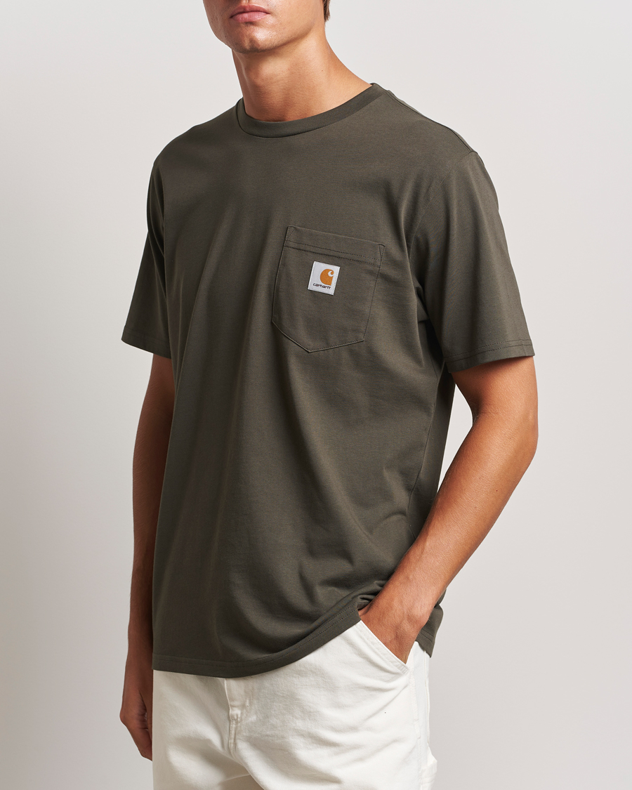 Uomini | T-shirt | Carhartt WIP | Pocket Cotton T-Shirt Mirage