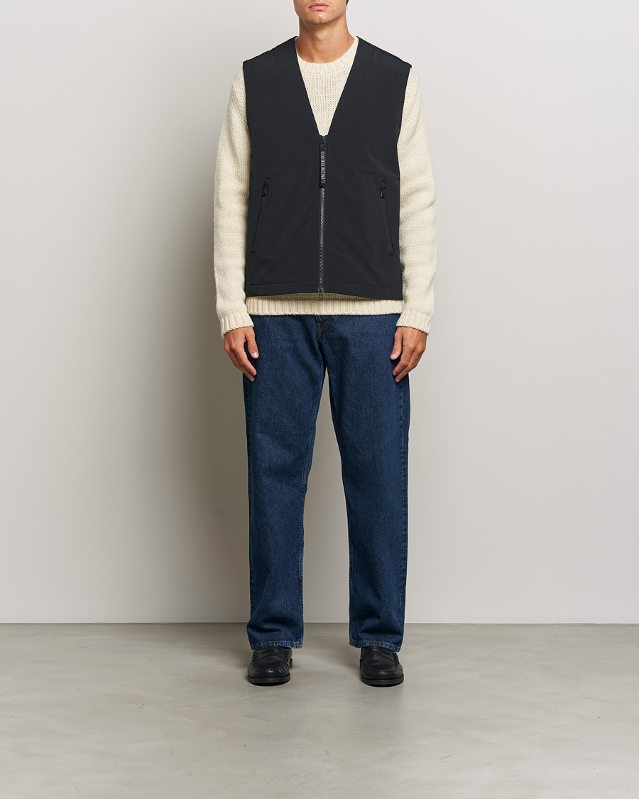 Uomini | Giacche | J.Lindeberg | Cain Primaloft Padded Vest Black