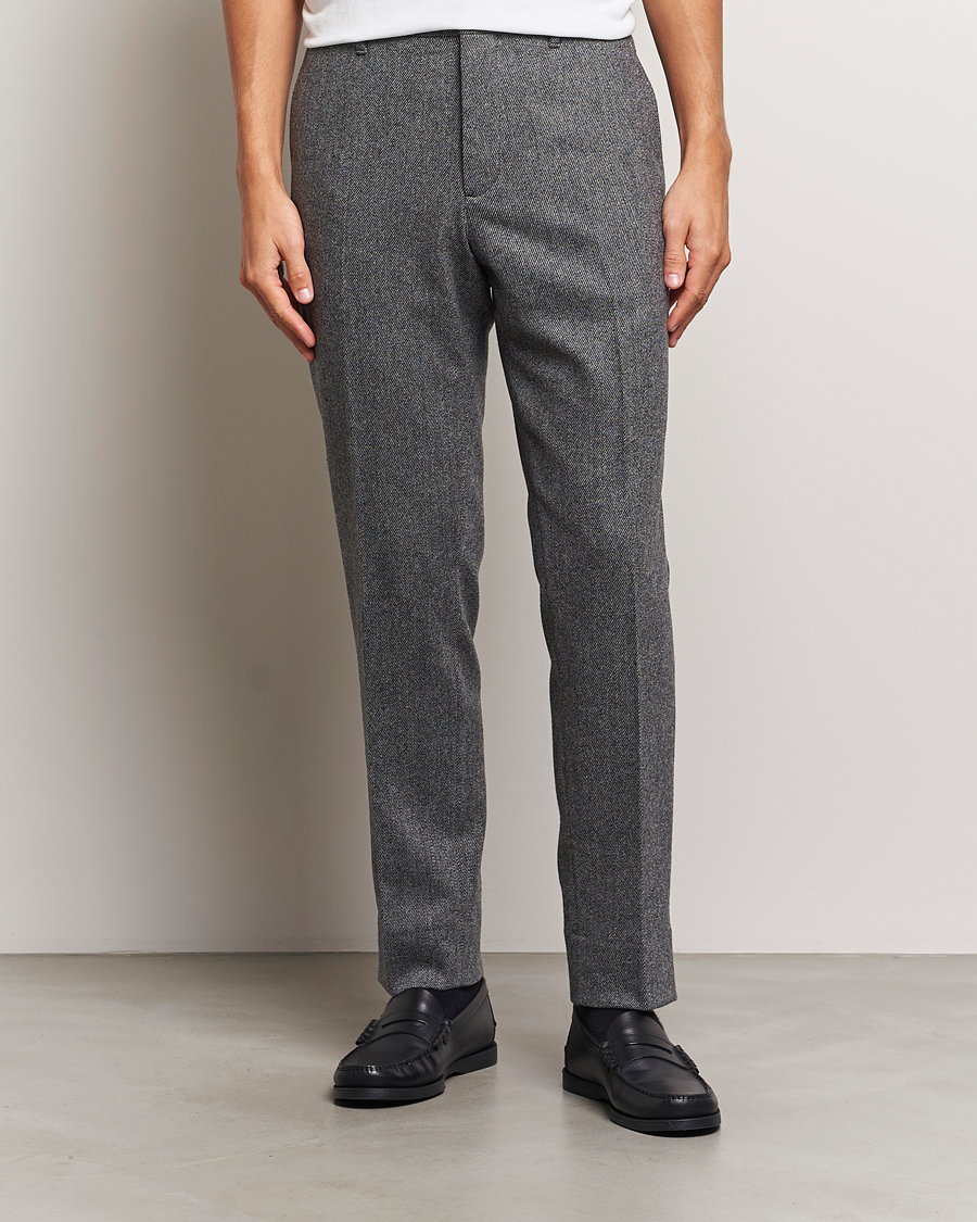 Uomini | Pantaloni | J.Lindeberg | Soren Twill Cash Flannel Pants Night Owl