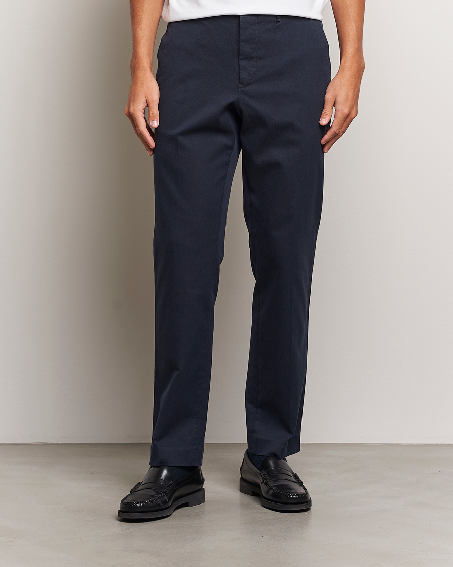 Uomini | Business & Beyond | J.Lindeberg | Lois Flannel Twill Pants Navy