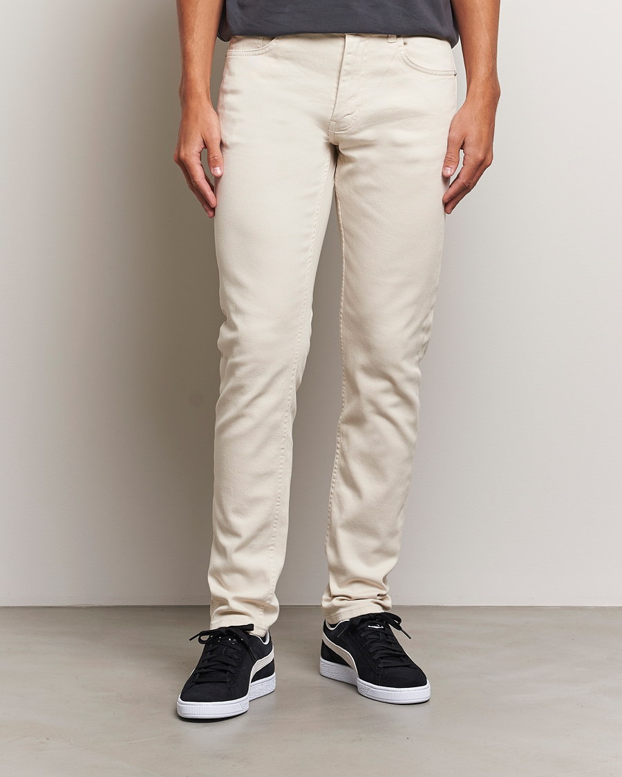 Uomini | Pantaloni casual | J.Lindeberg | Jay Solid Twill Stretch Jeans Moonbeam