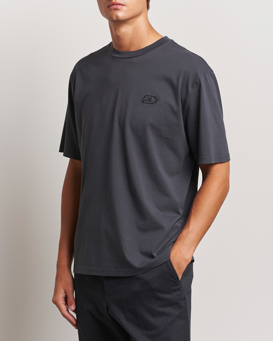 Uomini | Reparti | J.Lindeberg | Hale Logo T-Shirt Washed Black