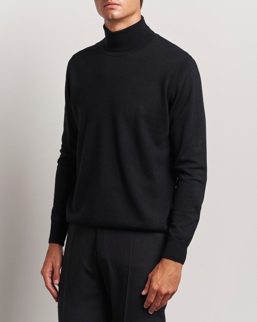 Uomini | Dolcevita | J.Lindeberg | Kaden Merino Turtleneck Black