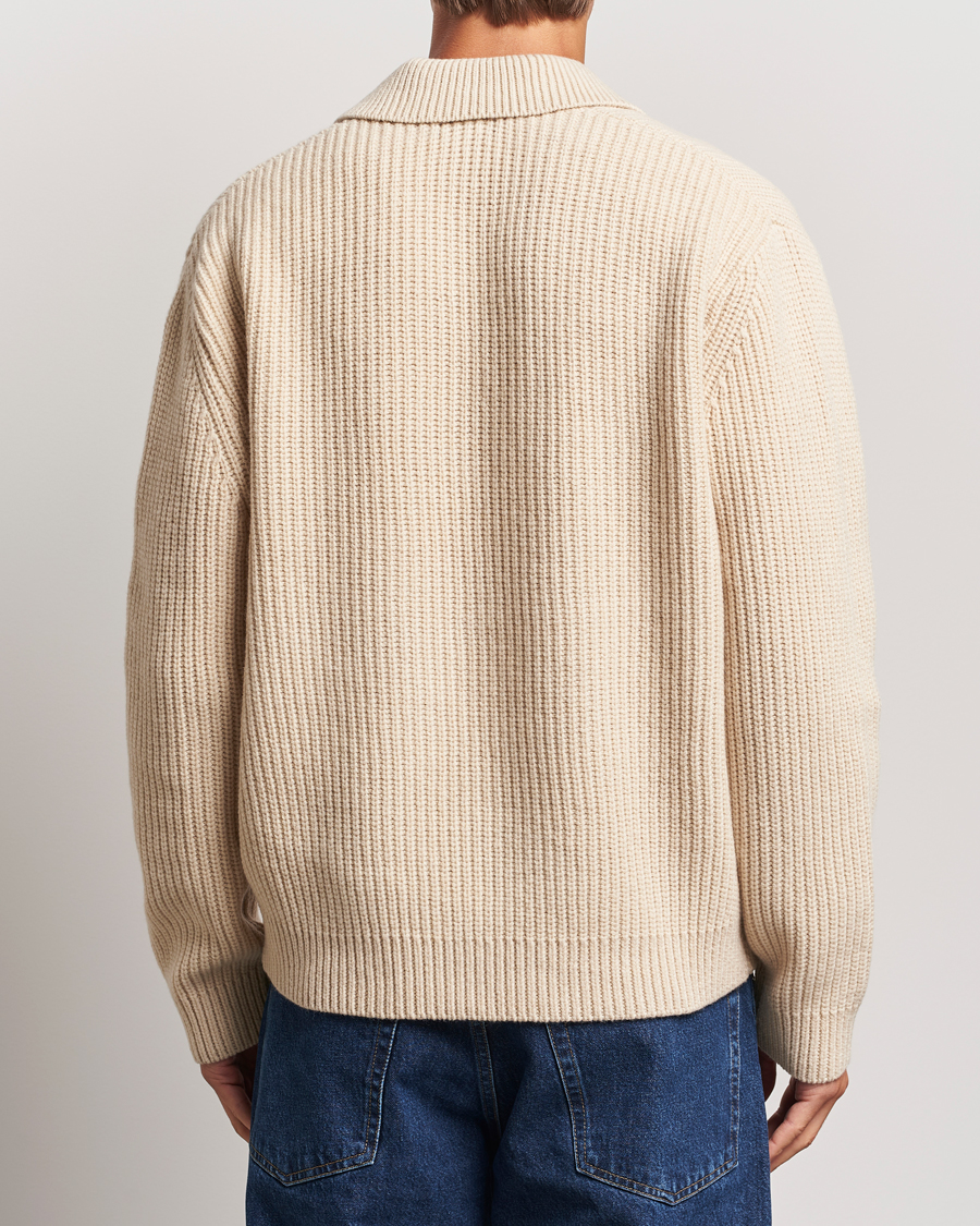 Uomini | Maglieria | J.Lindeberg | Jethro Heavy Polo Knit Moonbeam