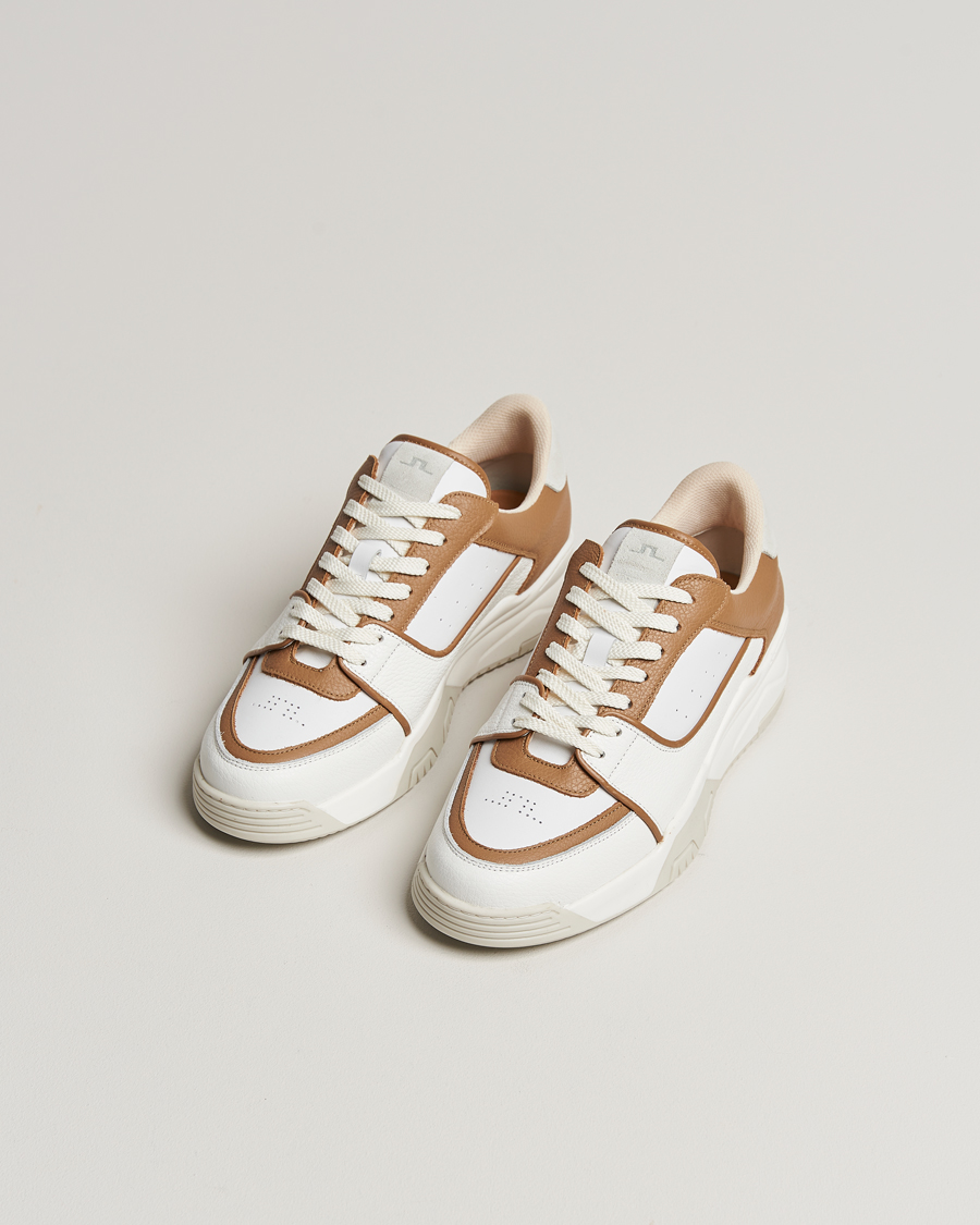 Uomini | Sneakers | J.Lindeberg | Hoop Leather Sneaker Tiger Brown