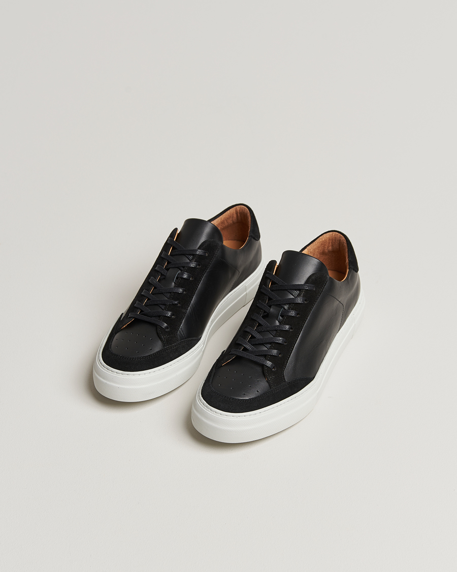 Uomini | Scarpe | J.Lindeberg | Art Signature Leather Sneaker Black