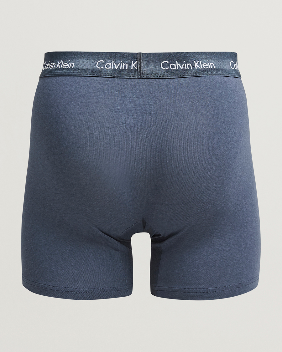 Uomini | Abbigliamento | Calvin Klein | Cotton Stretch 3-Pack Boxer Brief Black/Blue/Grey