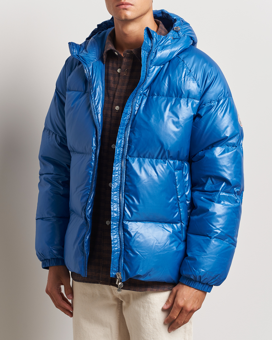 Uomini |  | Pyrenex | Sten Hooded Puffer Jacket Adriatic