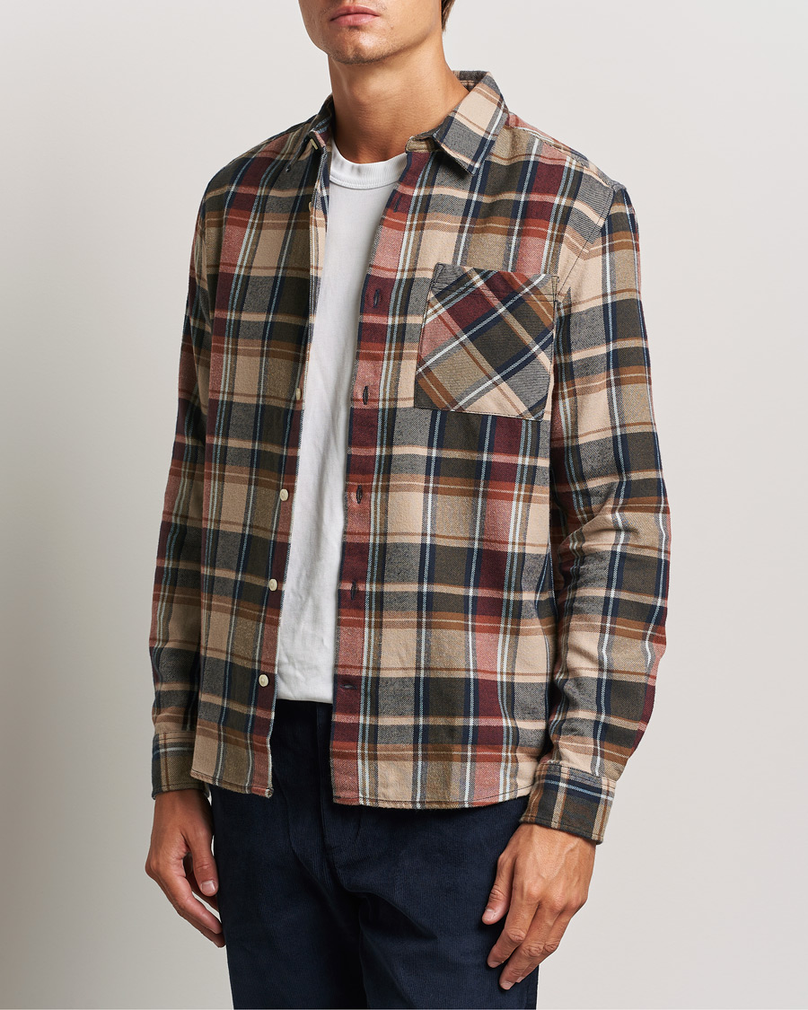 Uomini | Camicie casual | KnowledgeCotton Apparel | Regular Checked Flannel Shirt Multi