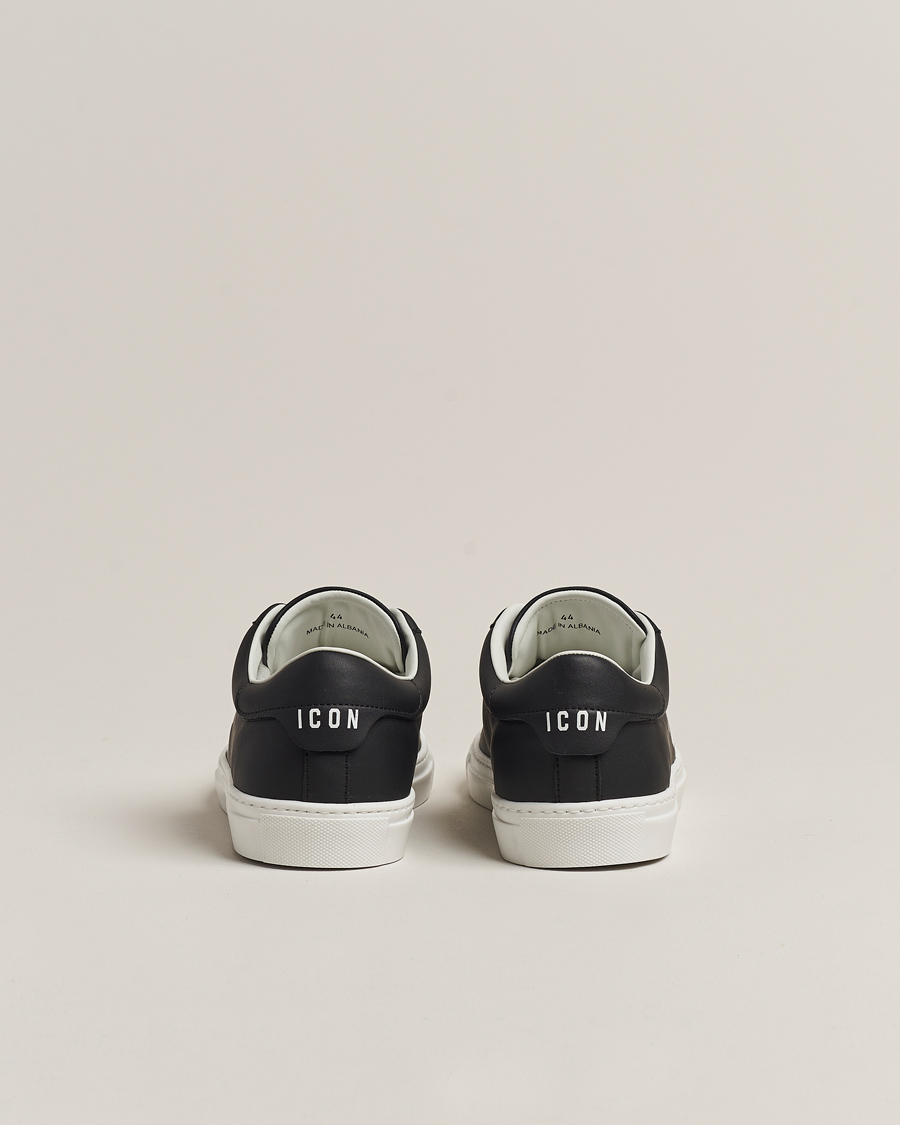 Uomini | Dsquared2 Icon Leather Sneaker Black | Dsquared2 | Icon Leather Sneaker Black