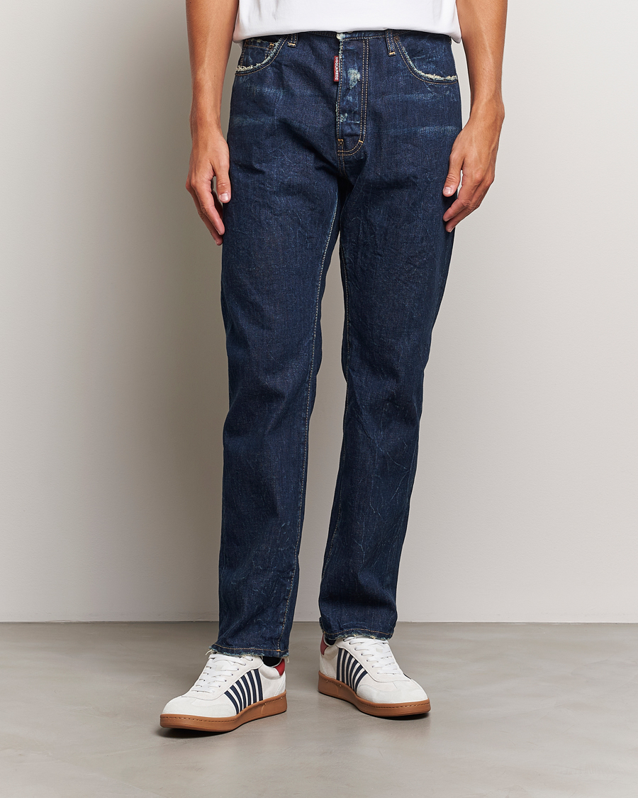 Uomini | Straight leg | Dsquared2 | 642 Loose Jeans Dark Blue