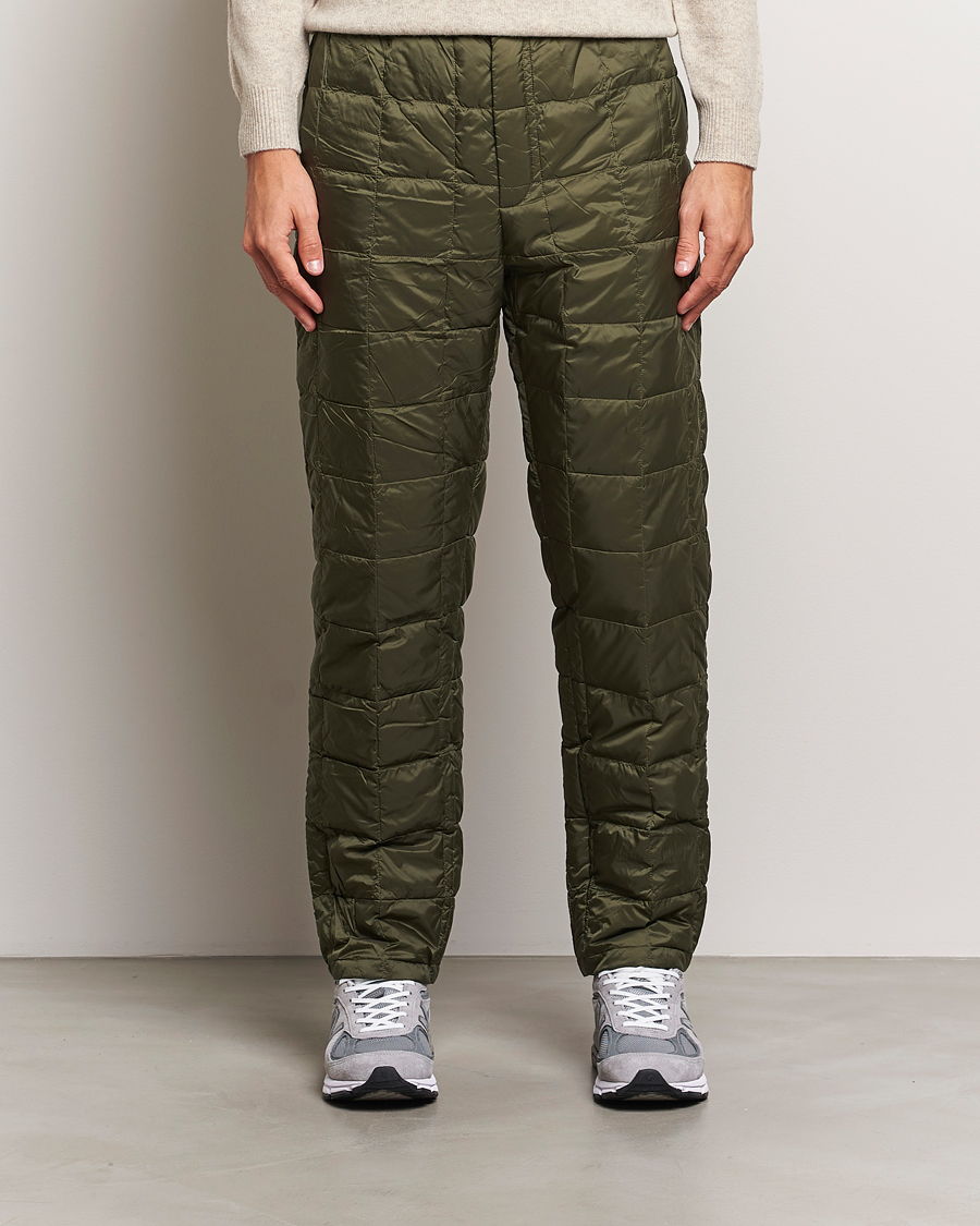 Uomini | Pantaloni | TAION | Regular Straight Down Pants Dark Olive