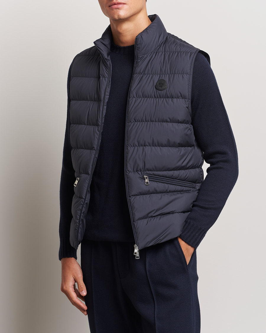 Uomini | Gilet | Moncler | Treompan Down Vest Navy