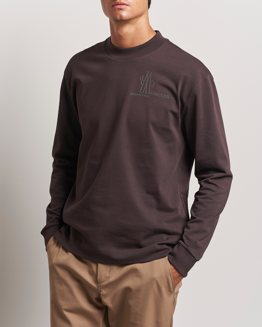 Uomini | Moncler | Moncler Grenoble | Long Sleeve T-Shirt Brown