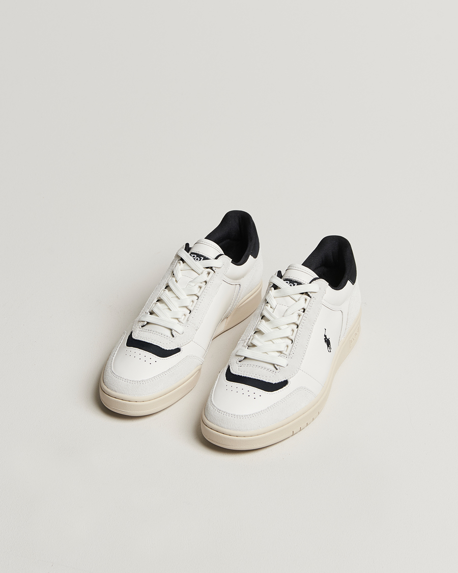 Uomini |  | Polo Ralph Lauren | Polo Court Sneaker Deckwash White/Black