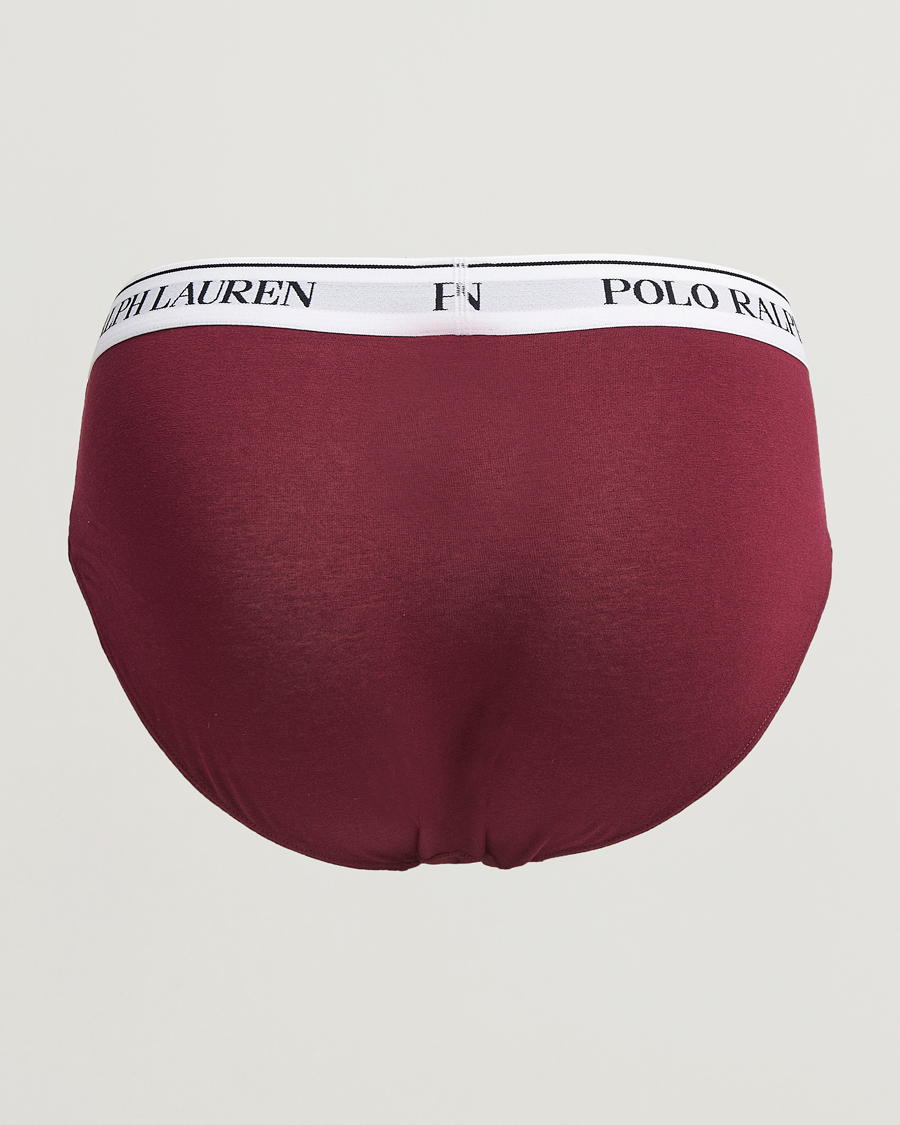 Uomini | Polo Ralph Lauren | Polo Ralph Lauren | 3-Pack Brief Damson Red/Black/Fairway Green