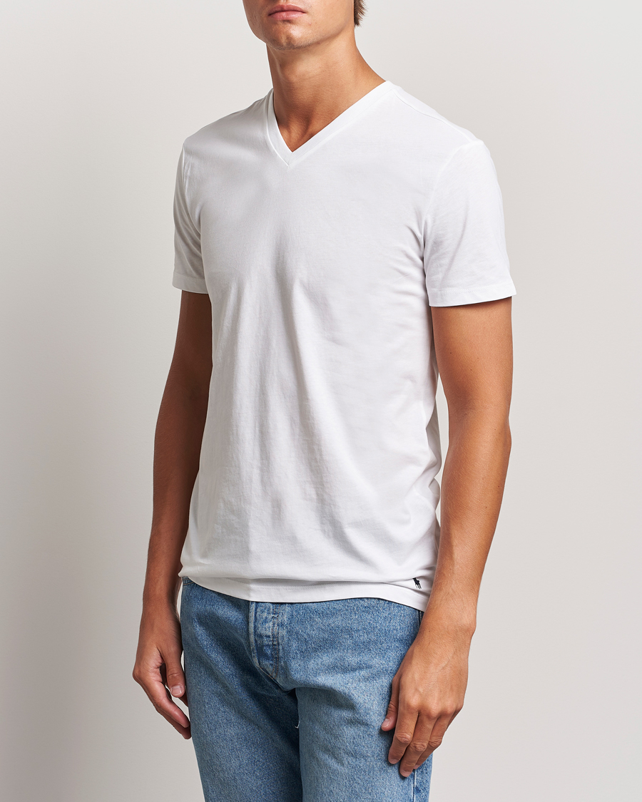 Uomini | Multipack | Polo Ralph Lauren | 3-Pack V Neck T-Shirt White