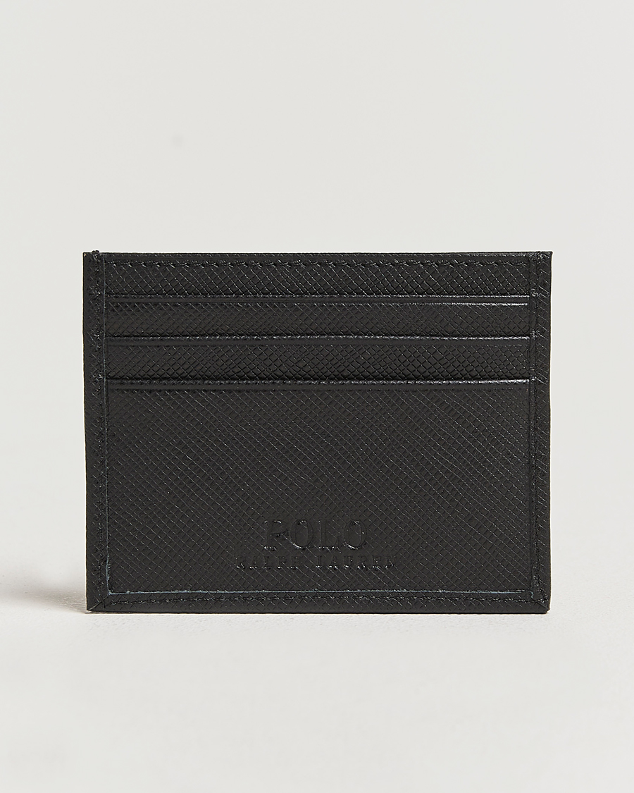 Uomini |  | Polo Ralph Lauren | Saffiano Leather Credit Card Case Black