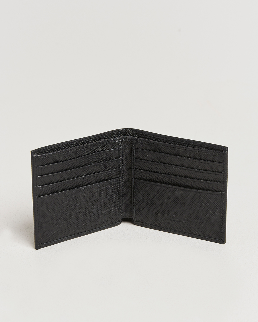 Uomini |  | Polo Ralph Lauren | Saffiano Leather Wallet Black