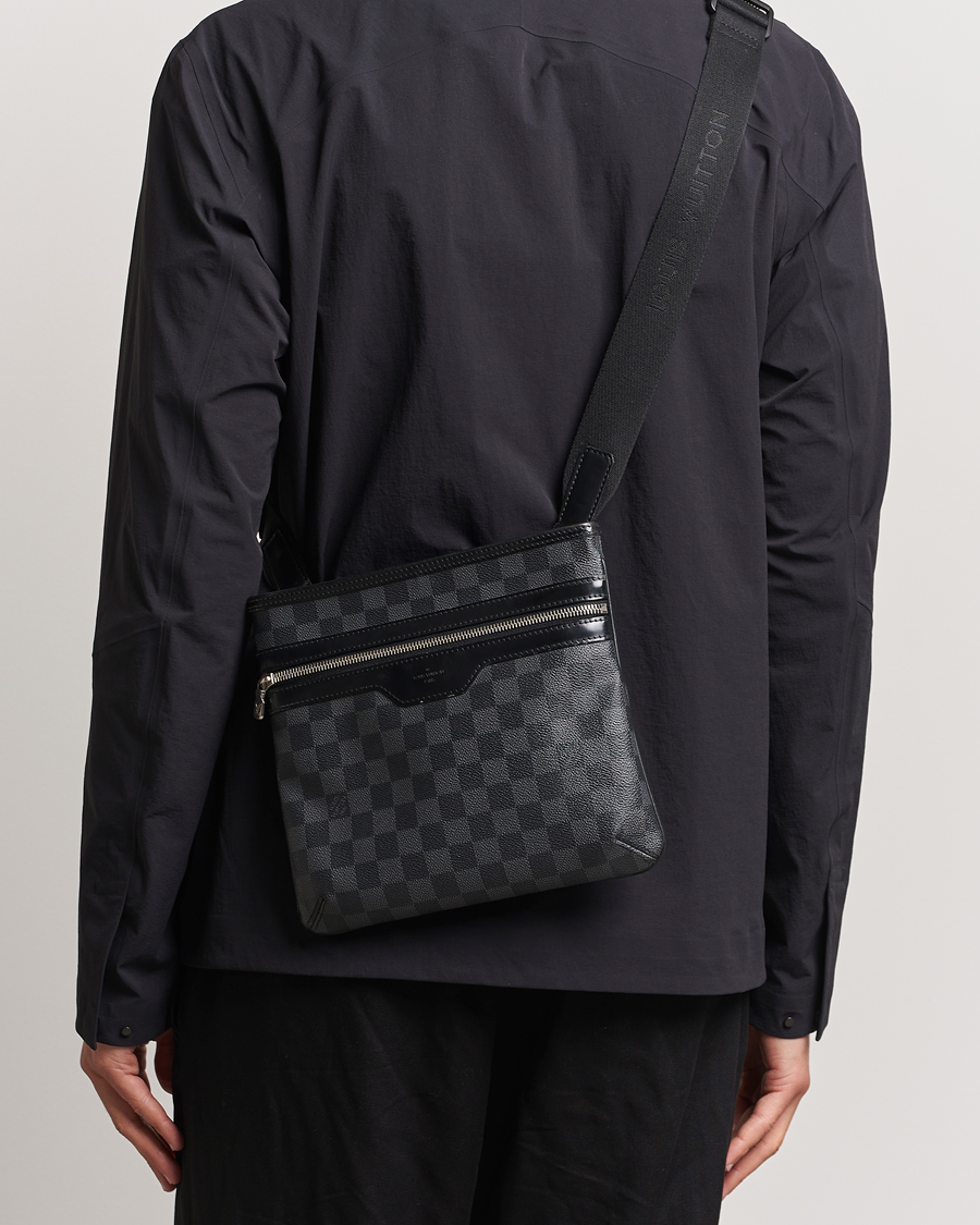 Uomini | Accessori Pre-owned | Louis Vuitton Pre-Owned | Thomas Messenger Bag Damier Graphite 