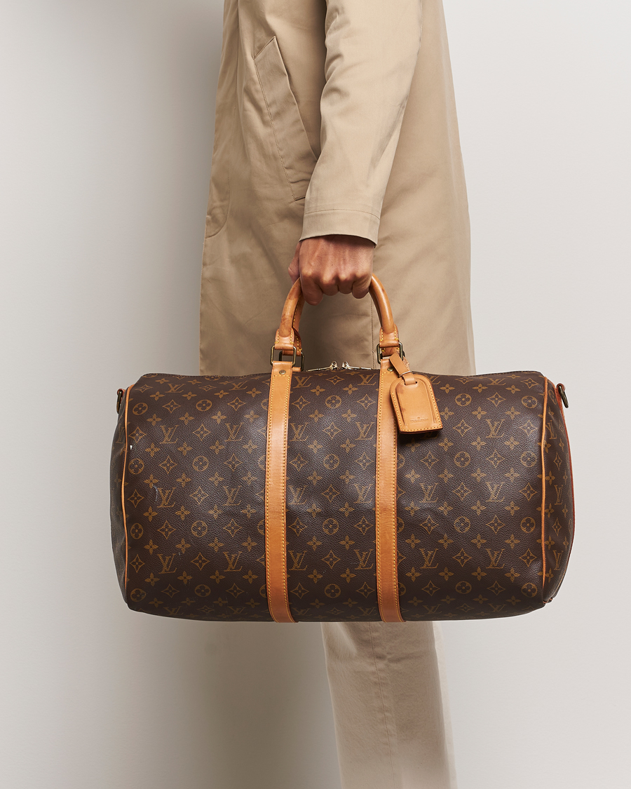 Uomini | Pre-Owned & Vintage Bags | Louis Vuitton Pre-Owned | Keepall Bandoulière 50 Bag Monogram 