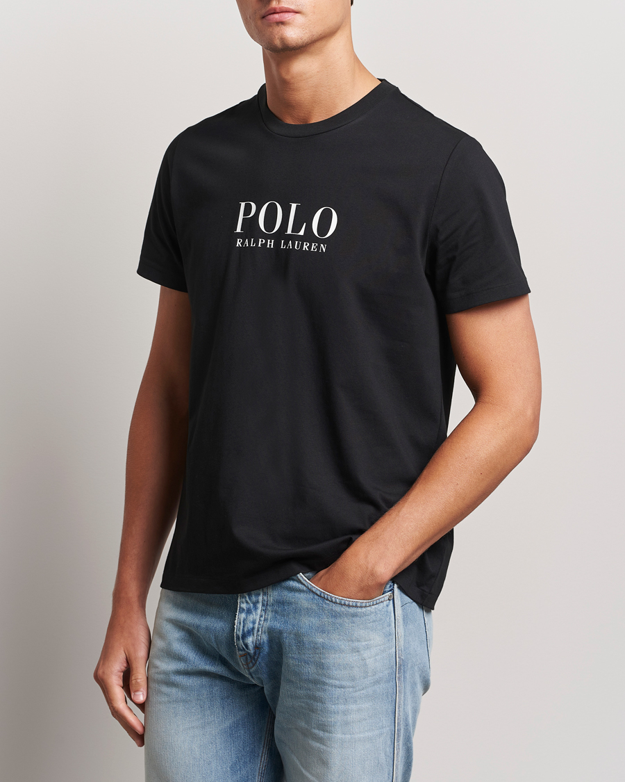 Uomini | Magliette nere | Polo Ralph Lauren | Logo Cotton Jersey Sleep T-Shirt Black