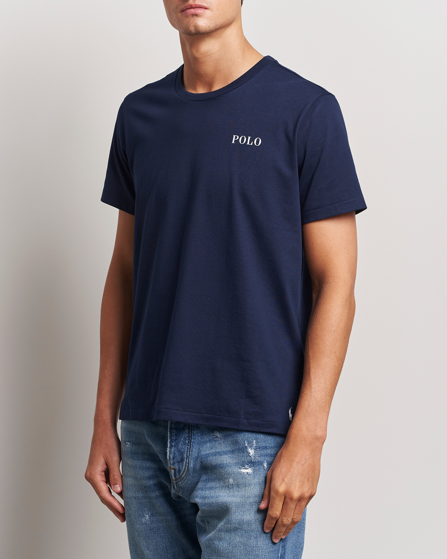 Uomini |  | Polo Ralph Lauren | Logo Cotton Jersey Sleep T-Shirt Cruise Navy