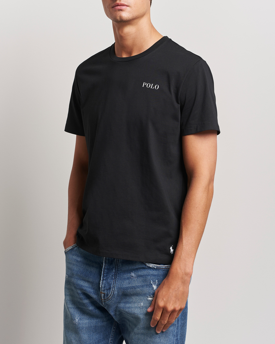 Uomini | T-shirt | Polo Ralph Lauren | Logo Cotton Jersey Sleep T-Shirt Black