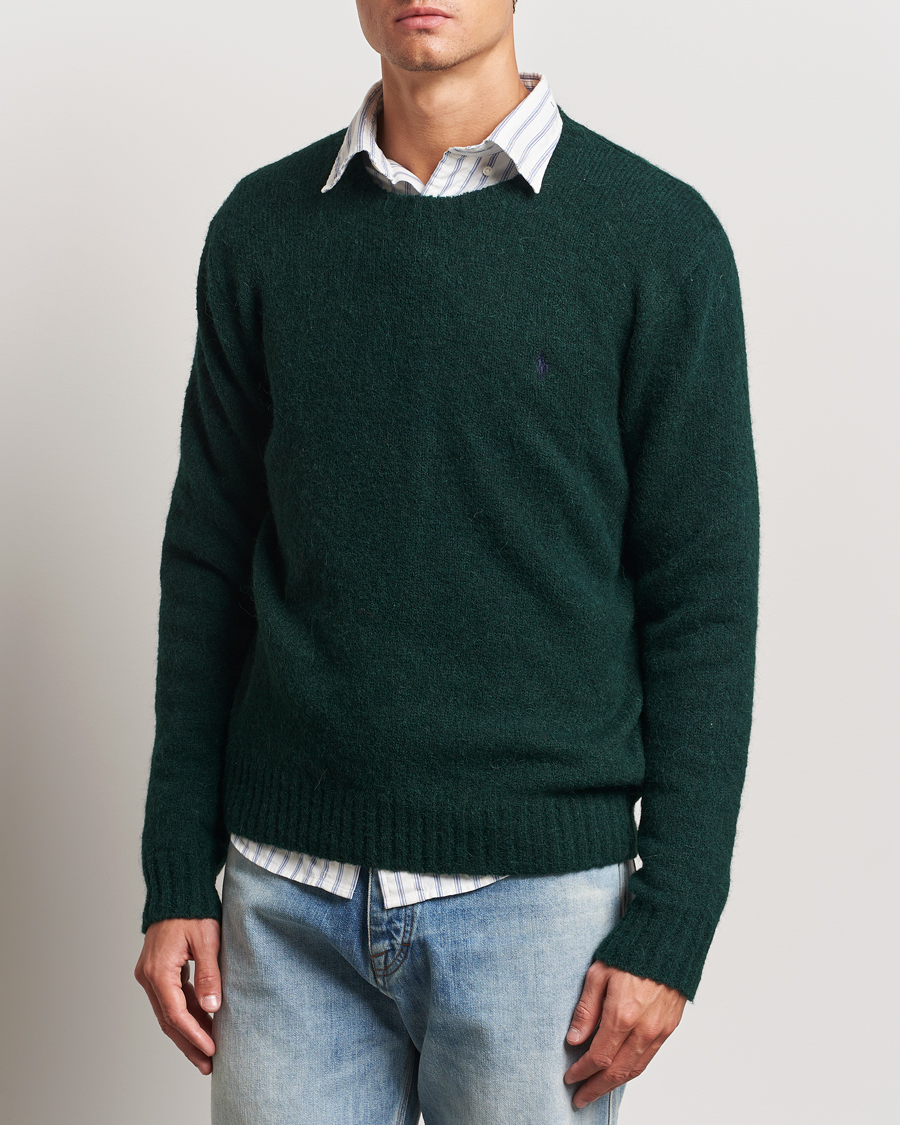 Uomini |  | Polo Ralph Lauren | Alpaca Crew Neck Sweater Moss Agate