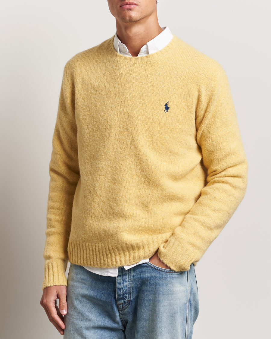 Uomini |  | Polo Ralph Lauren | Alpaca Crew Neck Sweater Shetland Yellow