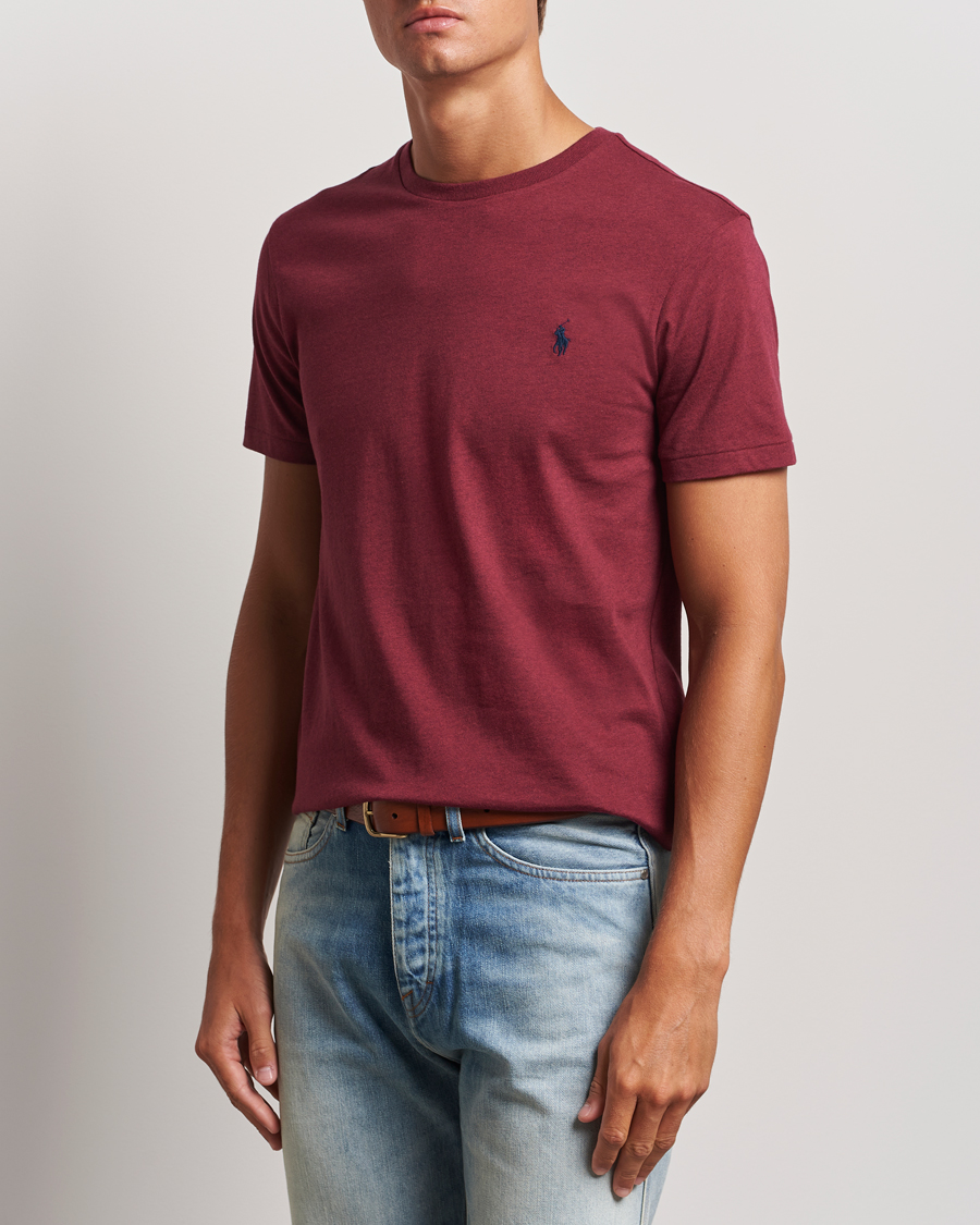 Uomini |  | Polo Ralph Lauren | Custom Slim Fit Tee Vintage Port Heather