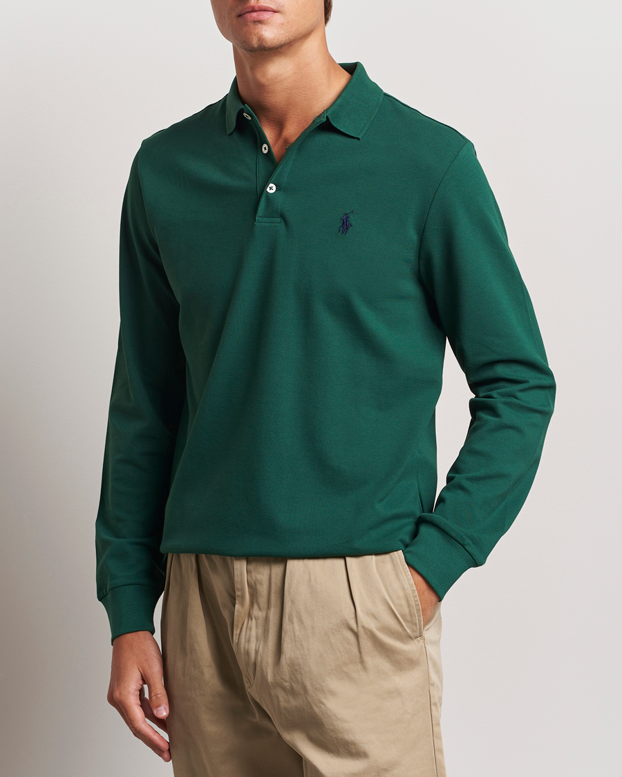 Uomini | Preppy Authentic | Polo Ralph Lauren | Custom Slim Fit Long Sleeve Polo Vintage Pine