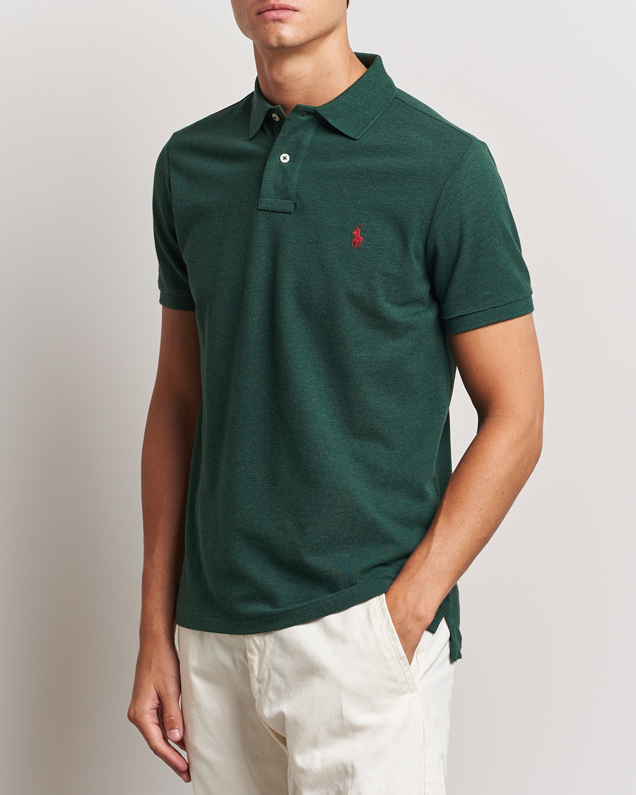 Uomini | Polo a maniche corte | Polo Ralph Lauren | Custom Slim Fit Polo Scotch Pine Heather