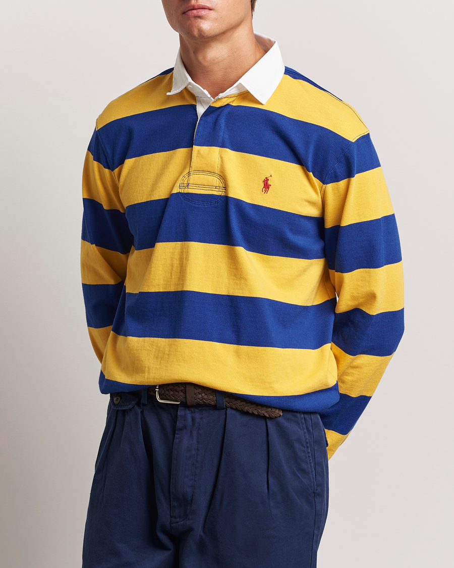 Uomini | Camicie da rugby | Polo Ralph Lauren | Jersey Striped Rugger Yellow/Classic Azure