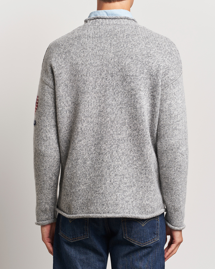 Uomini | Maglieria | Polo Ralph Lauren | Wool Flag Sweater Grey Combo