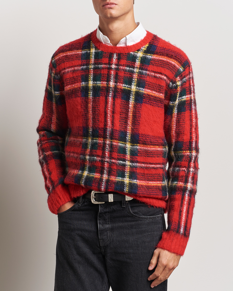 Uomini |  | Polo Ralph Lauren | Plaid Wool Sweater Red Combo