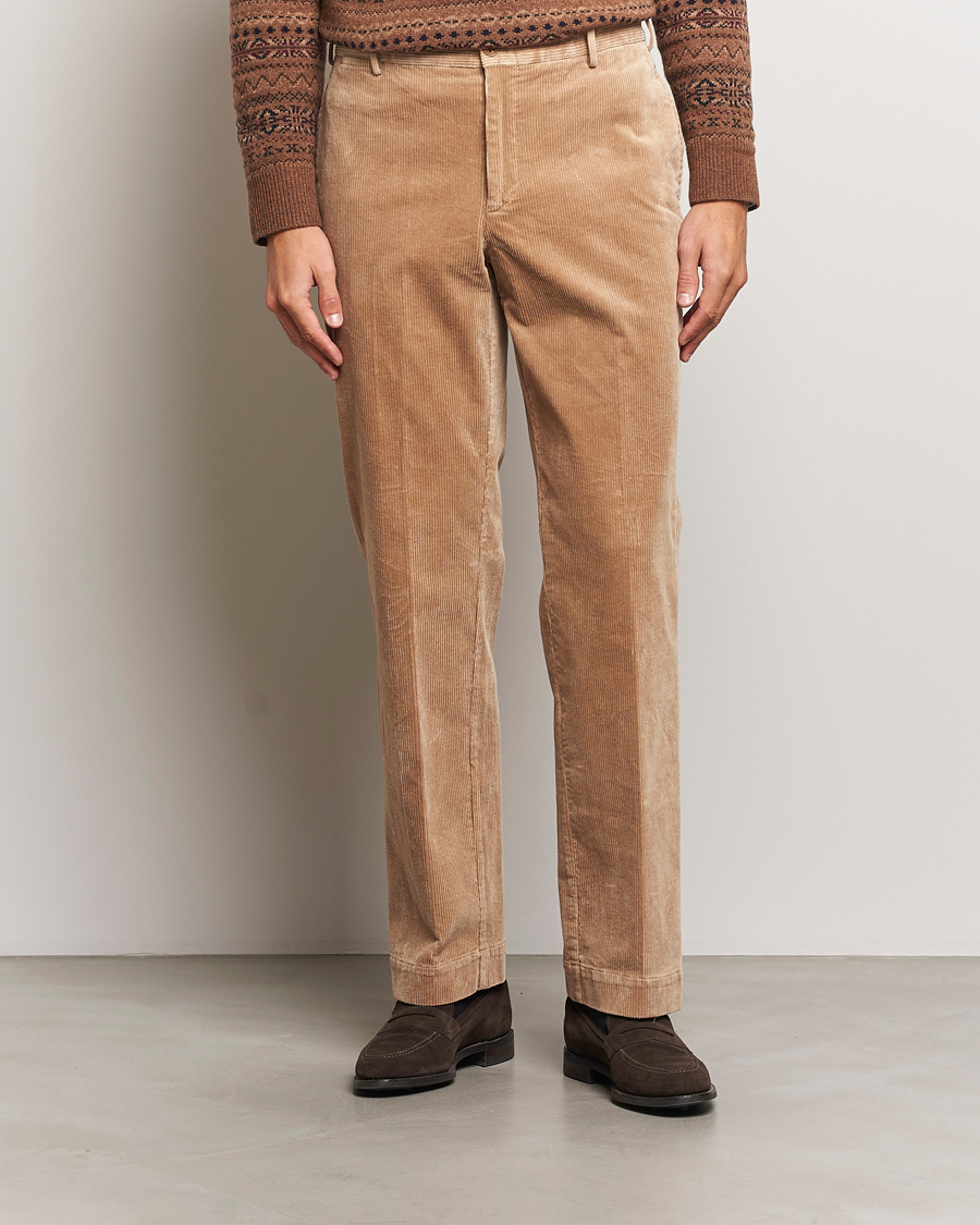 Uomini |  | Polo Ralph Lauren | Corduroy Pleated Trousers Hazelnut