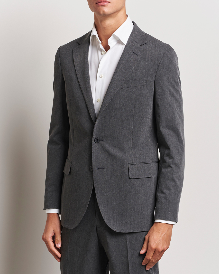 Uomini | Blazer di cotone | Polo Ralph Lauren | Single Breasted Sportcoat Charcoal