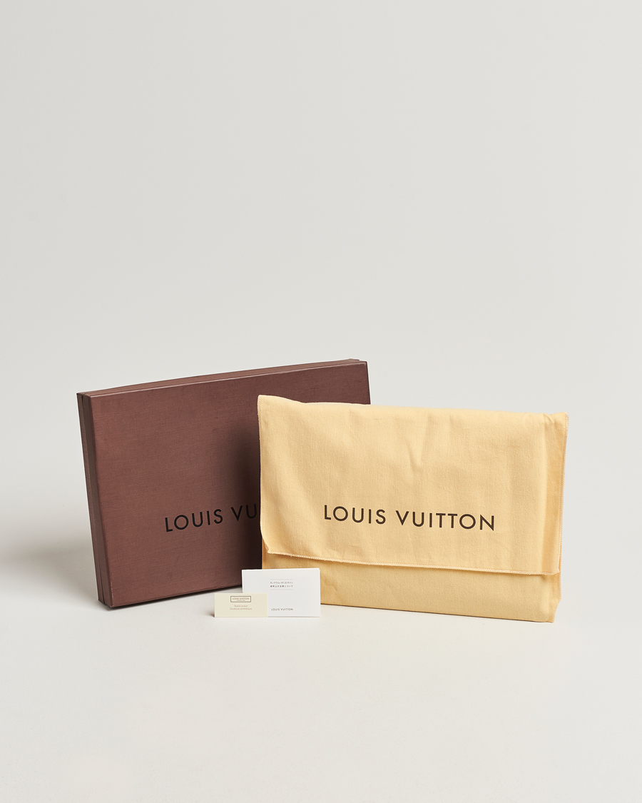 Uomini | Louis Vuitton Pre-Owned Poche Joule GM Clutch Bag Damier Graphite | Louis Vuitton Pre-Owned | Poche Joule GM Clutch Bag Damier Graphite