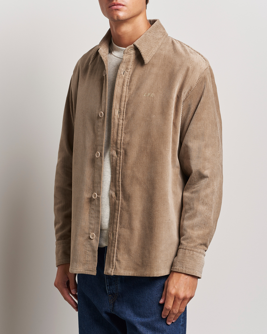 Uomini |  | A.P.C. | Bobby Corduroy Overshirt Beige