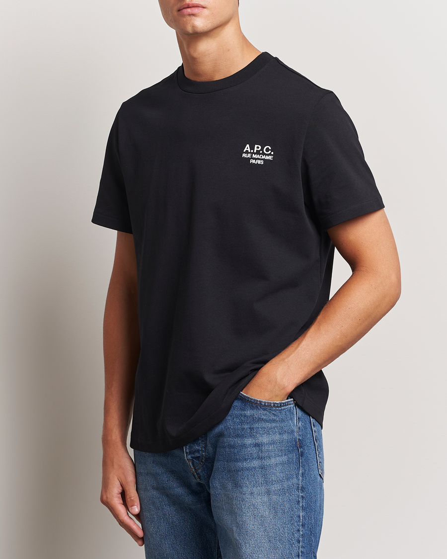 Uomini | Camicie a maniche corte | A.P.C. | Rue Madame T-Shirt Black