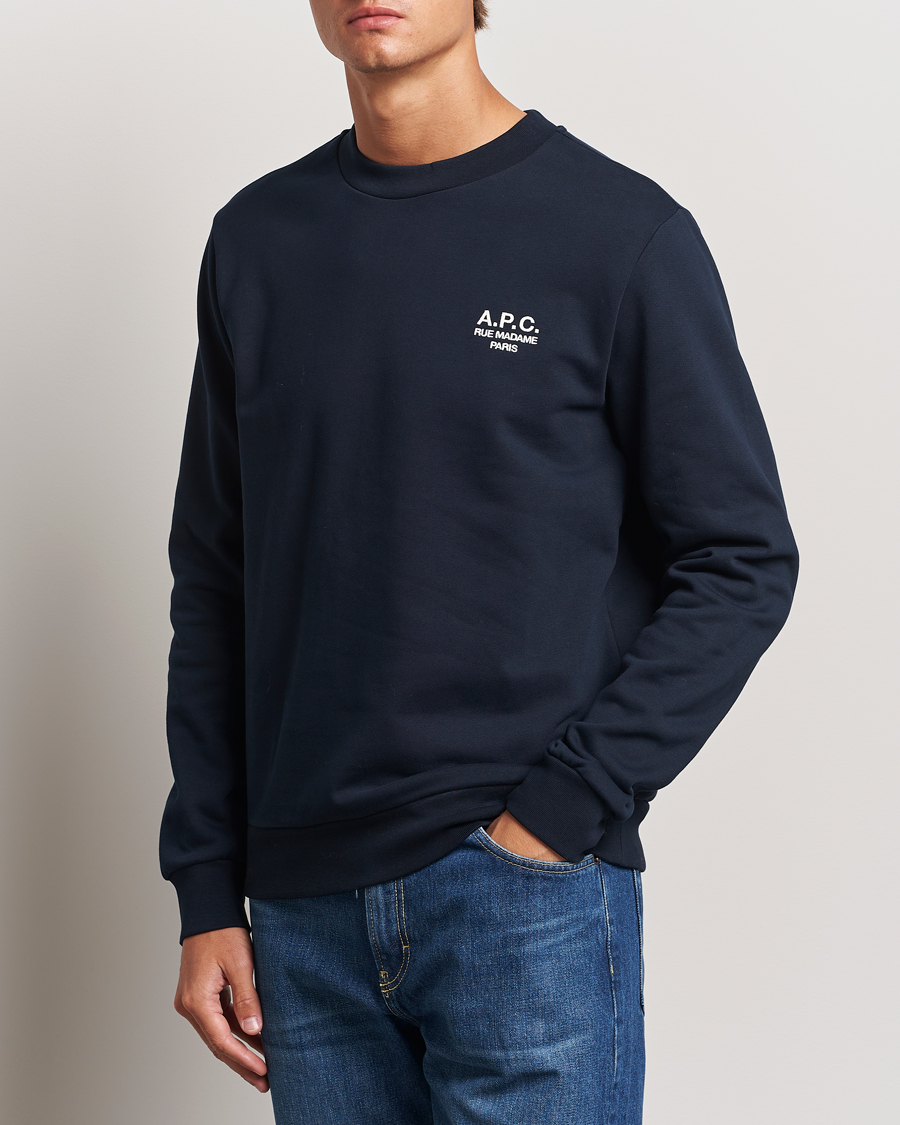 Uomini | A.P.C. | A.P.C. | Rue Madame Sweatshirt Dark Navy