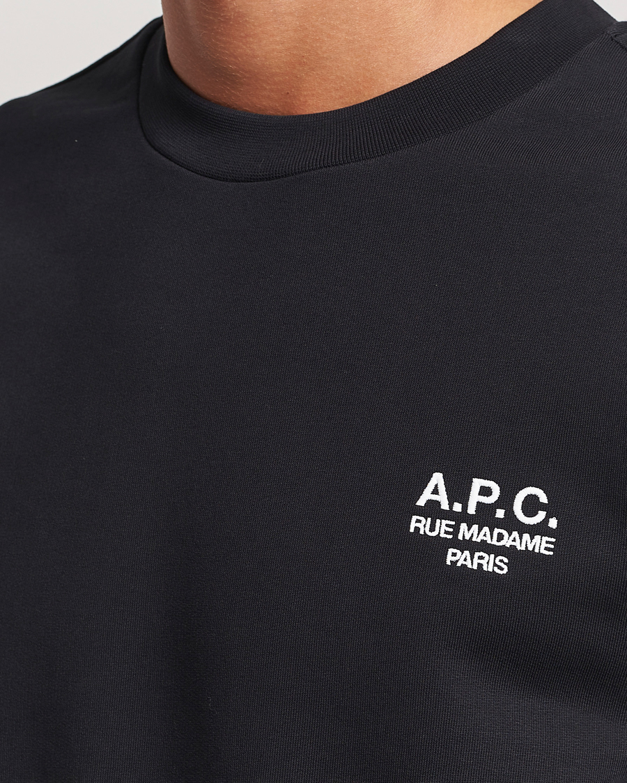 Uomini | Maglieria | A.P.C. | Rue Madame Sweatshirt Black/White